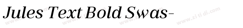 Jules Text Bold Swas字体转换